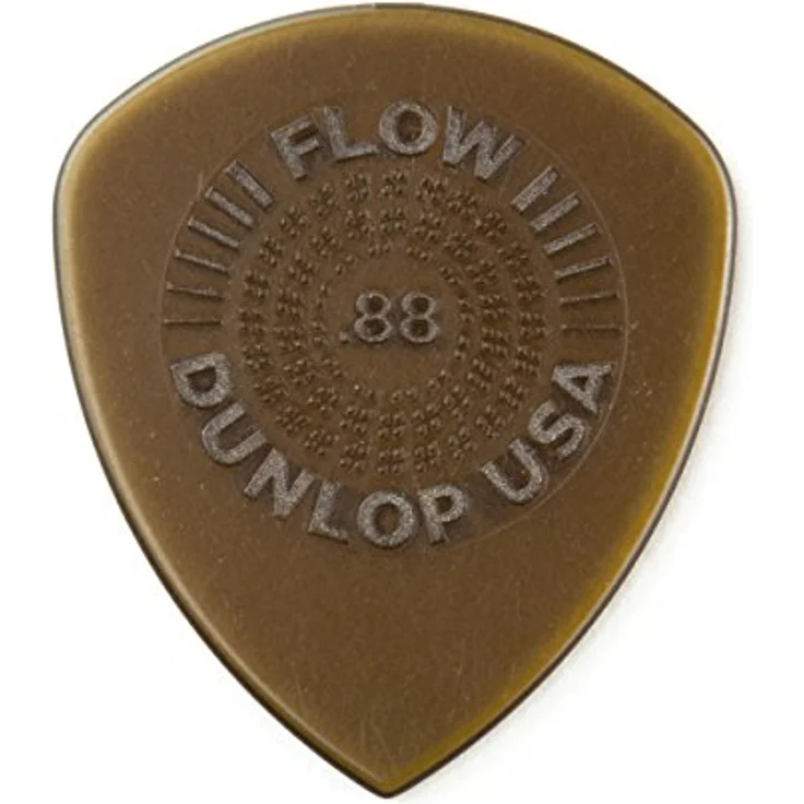 Dunlop Flow Standard Picks 0.88 mm, Plektren Refill Pack mit pointierter Spitze, olivgrün, 24 Stück, Made in U.S.A. – Bild 1