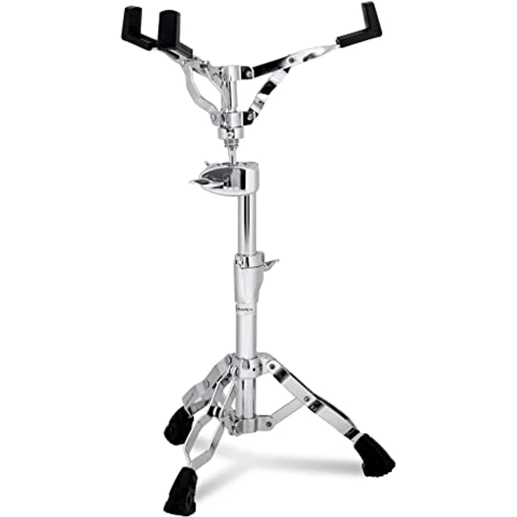 Mapex S800 Snare Stand, chrom, stufenlos neigbarer Snarekorb, doppelstrebige Beine mit Die Cast Memory locks – Bild 2