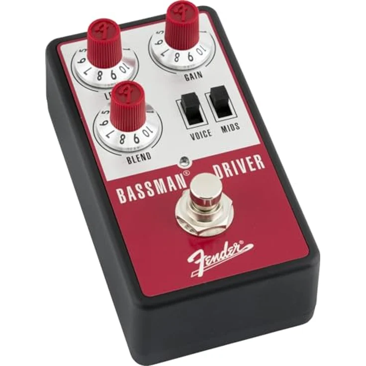 Fender Bassman Driver, Overdrive-Pedal für E-Bass mit Voice-Regler und Lautsprecher-Emulation, Vintage-Design – Bild 3