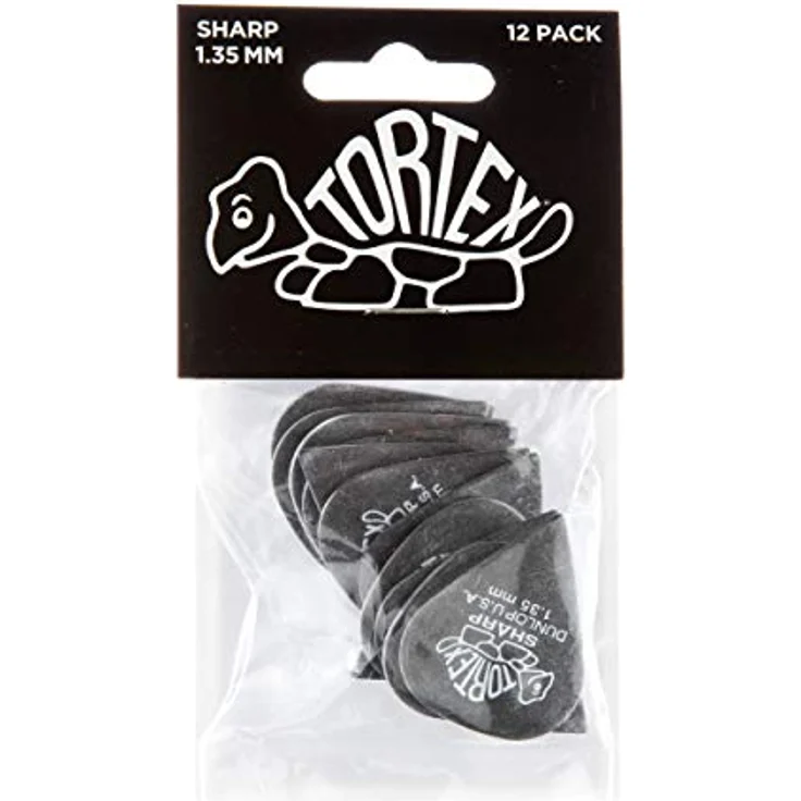 Dunlop Tortex Sharp Plektren 1,35 mm, 12er Pack, schwarz – Bild 4