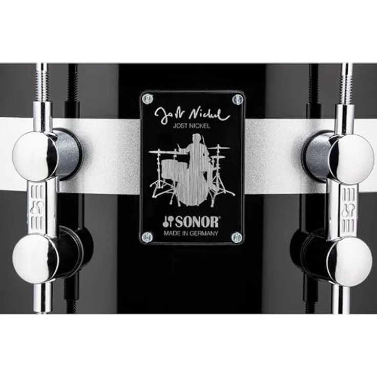 Sonor Jost Nickel Snare Drum 14"x6,25" Piano Black/Silver, hochwertige Snare Drum mit sorgfältiger Verarbeitung und ausgewählten Materialien – Bild 4