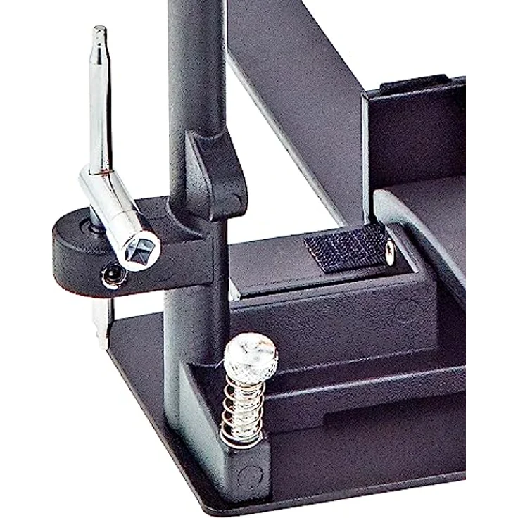Ortega Guitars Cajon Pedal Links OCJP-GB, Metall Pedal mit verstellbarem Schaumstoffschlägel für Trommelkiste, inklusive Tasche und Drum Key – Bild 5