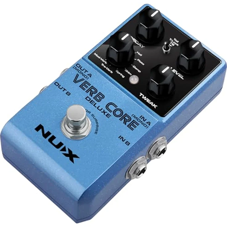 Nux Verb Core Deluxe, Effektpedal mit 8 Reverb-Sounds, Freeze-Funktion und Stereo-Ausgang – Bild 2