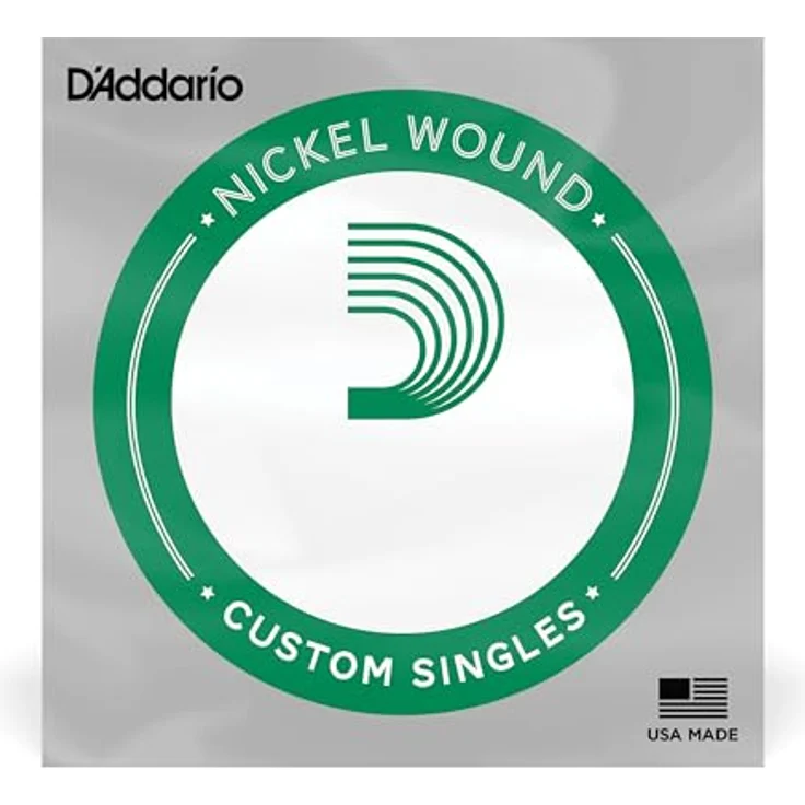 D'Addario NW037 Nickel Wound Electric Guitar Single String, .037, Round Wound für klaren Ton, Made in U.S.A. – Bild 1