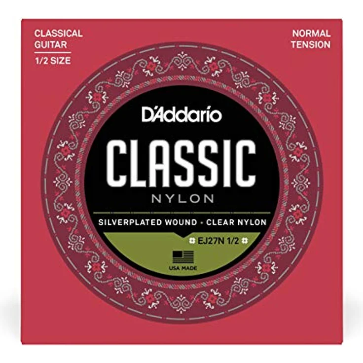 Daddario EJ27N-1/2, Gitarrensaiten für Konzertgitarre, 1/2 Größe, Medium Tension, Nylon, Stärken: 029 - 034 - 045 - 031 - 036 - 045 – Bild 2