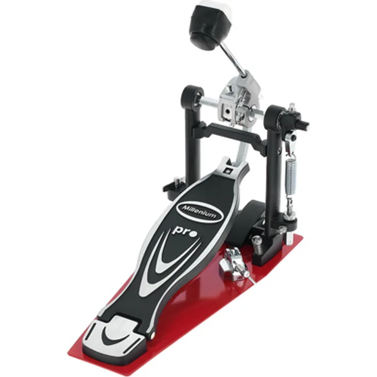 Millenium PD-123 Pro Bass Drum Pedal, Direktantrieb mit Aluminium Scharnier und Stahl Bodenplatte