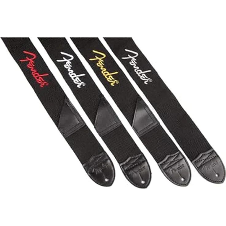Fender Nylonstrap mit weißem Logo, verstellbarer Gitarrengurt, 2" Breite, 111,76cm-132,08cm – Bild 2