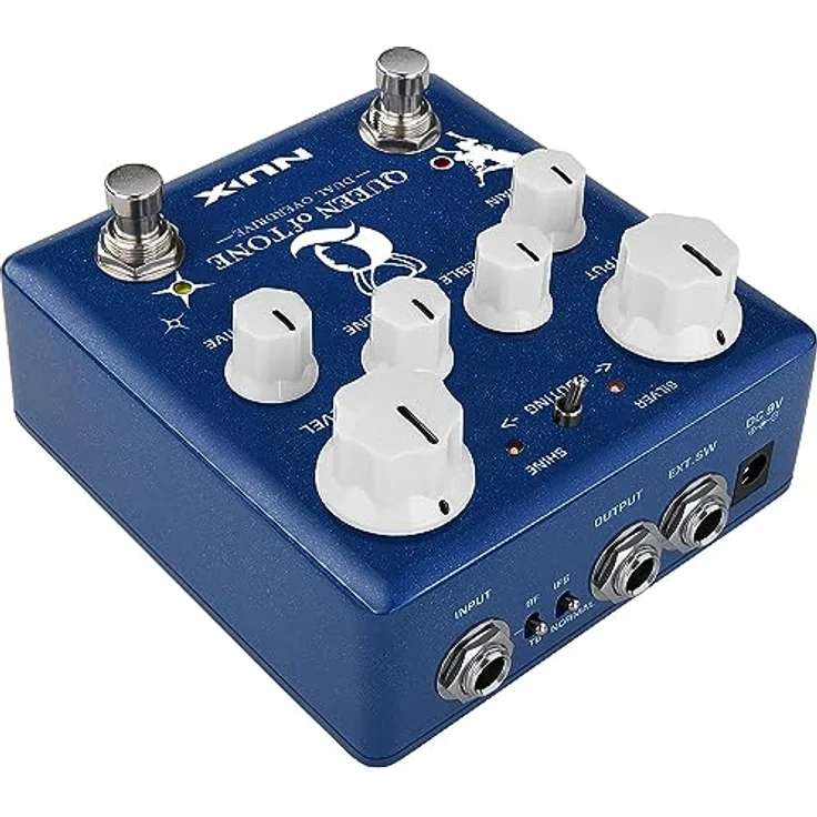 Nux Queen of Tone Overdrive, Effektpedal für E-Gitarre mit True/Buffered Bypass und 6 Reglern – Bild 4
