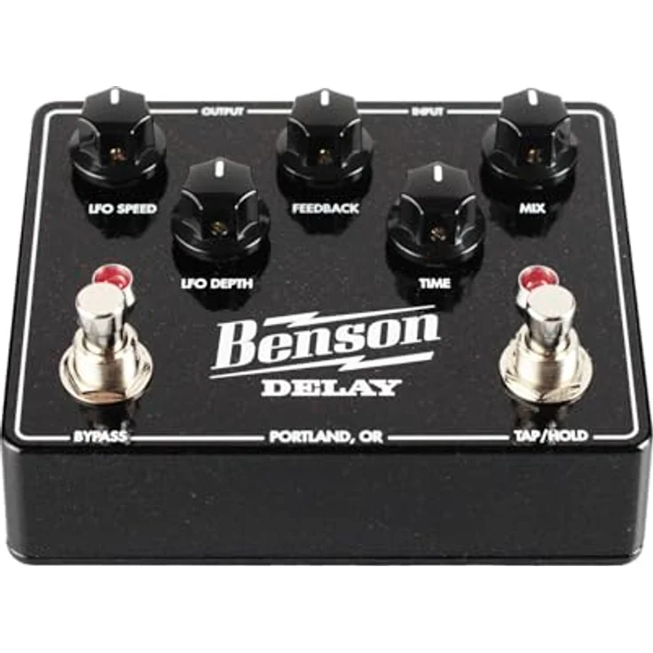 Benson Delay, Effektpedal für E-Gitarre mit PT2399-Chip, 30ms bis 1250ms Delay, Modulationsmöglichkeiten und Tap-Tempo – Bild 4