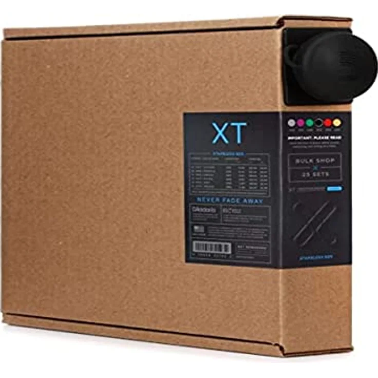 D'Addario XTAPB1253, Phosphorbronze Gitarrensaiten für Westerngitarre, Coated, Light, 12-53, 25 Sätze, hohe Stimmstabilität – Bild 1