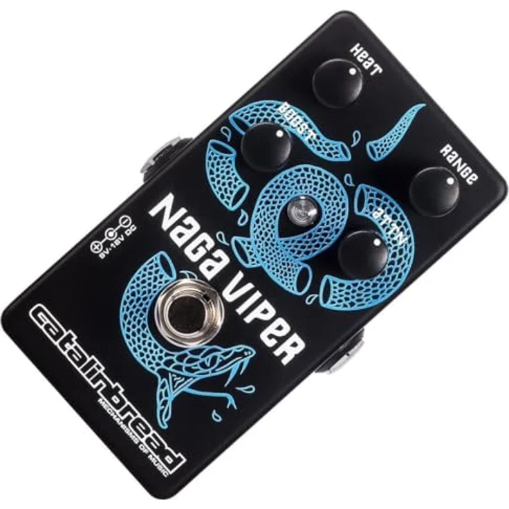 Catalinbread Naga Viper Treble Booster MKII, Gitarren-Effektgerät mit aktualisierter Schaltung, Dämpfungsregler und höherem Gain, True Bypass – Bild 5