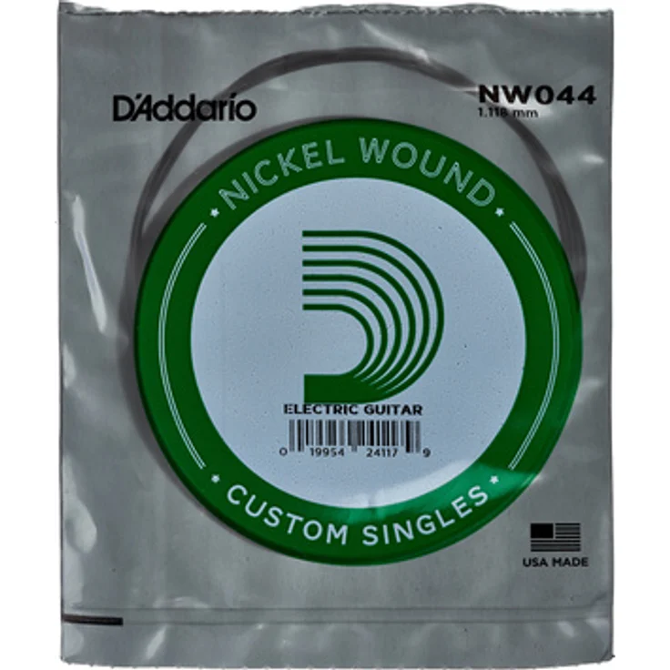 Daddario NW044, Einzelsaite für E-Gitarre, Nickel Round Wound, Stärke 044w – Bild 1