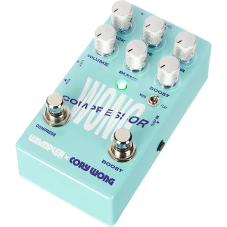 Wampler Cory Wong Compressor & Boost, Gitarren-Effektpedal mit Fußschalter, XLR-Out, 9 V Netzadapter-Anschluss, Made in USA