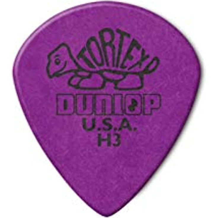 Dunlop Tortex Jazz H3 Pick Set, 36 Stück Plektren aus Tortex Material, violett, spitze Spitze – Bild 1