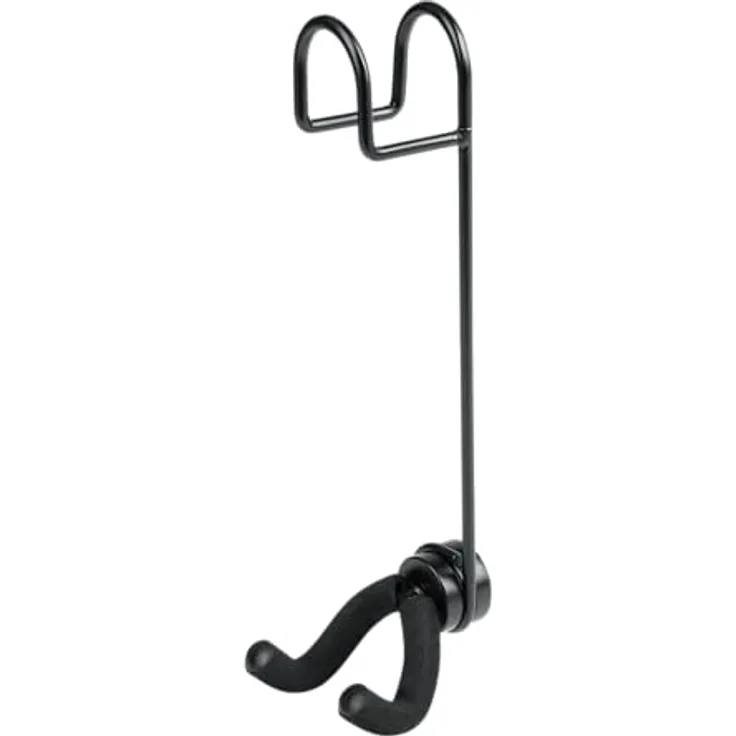 Gator Frameworks Deluxe Guitar Closet Hanger, Gitarrenständer mit schwenkbarem Soft-Touch-Bügel, schwarz, für Akustik-, E- & Bassgitarren