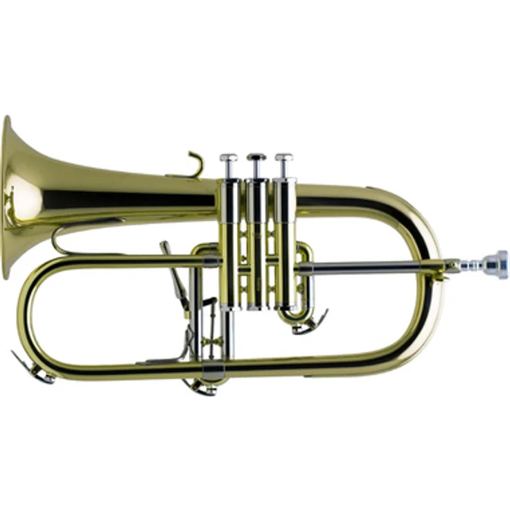 Schilke 1042 FLB Bb- Flugelhorn, 3 Perinetventile, Trigger am 3. Zug, klar lackiert, inkl. Koffer und Mundstück