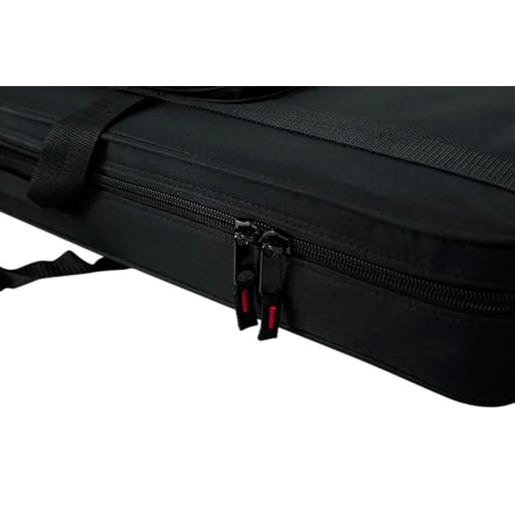 Gator Foam Case Electric Guitar, Gitarrenkoffer aus strapazierfähigem Nylon mit EPS-Schaumpolsterung, inkl. 2 Zubehörtaschen, abnehmbarer Schulterriemen, Maße: 107 cm x 32 cm x 6,1 cm, Gewicht: 2,90 kg – Bild 17
