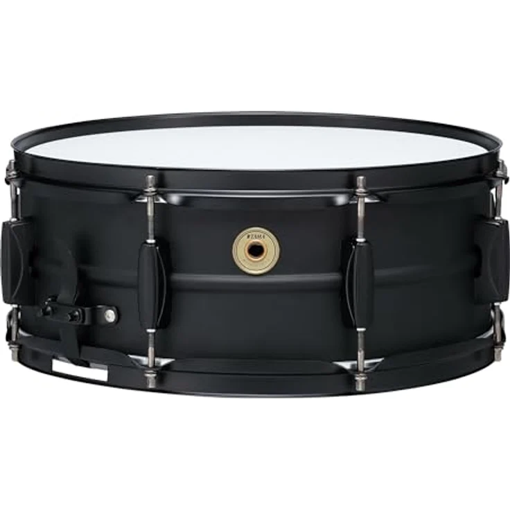 Tama 14"x5,5" Metalworks Black Steel Snare Drum, 1,2mm Stahlkessel mit matte Black Finish und schwarzer Kesselhardware – Bild 4