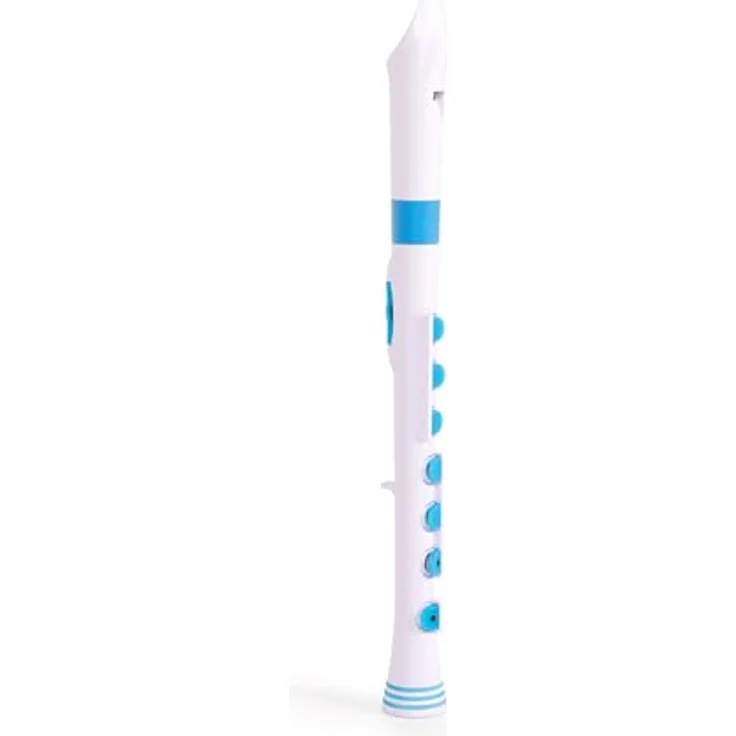 Nuvo Recorder+ Baroque white-blue, Sopranblockflöte in C mit Barocker Griffweise, TÜV geprüfter Leicht-Polymer Korpus und abnehmbaren Farbringen – Bild 3