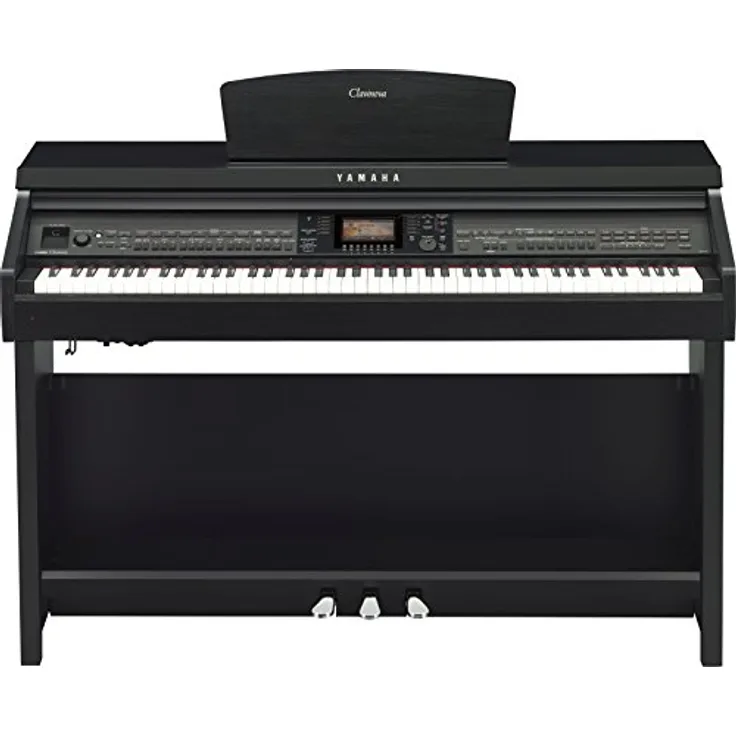 Yamaha CVP-701 B, Clavinova Digital Piano mit 88 Tasten, Graded Hammer 3X Tastatur, 1286 Sounds, 256 stimmige Polyphonie, Farbe: Schwarznuss