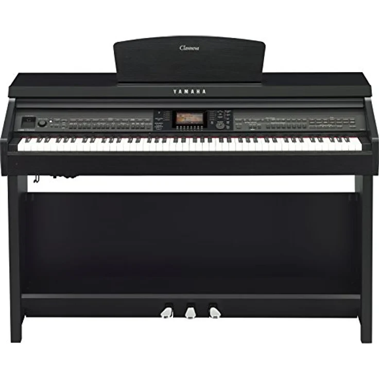 Yamaha CVP-701 B, Clavinova Digital Piano mit 88 Tasten, Graded Hammer 3X Tastatur, 1286 Sounds, 256 stimmige Polyphonie, Farbe: Schwarznuss – Bild 1