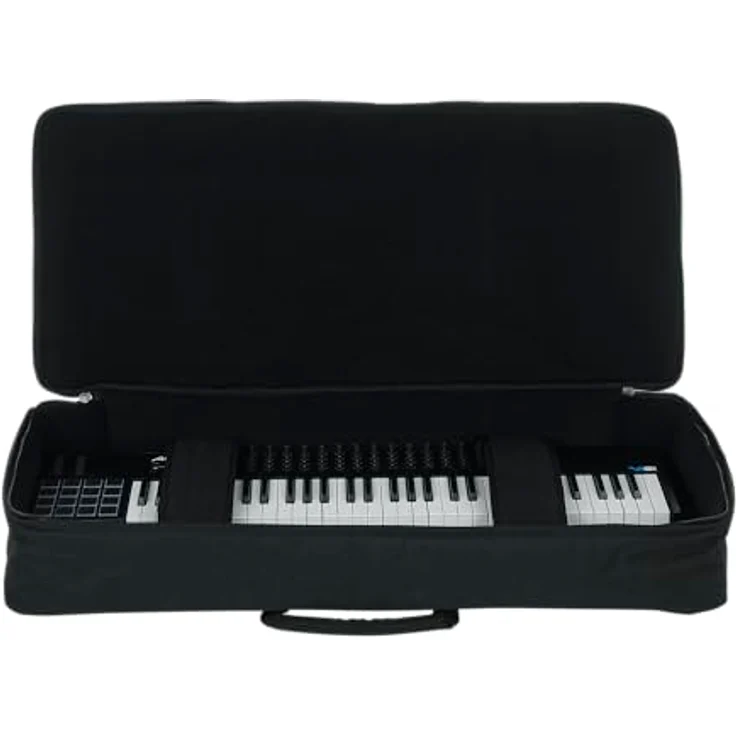 Gator GKB-61, robuste Keyboardtasche aus Nylon mit verstellbaren Gurten, schwarz, passend für Yamaha EZ-220/Korg PA 4X-61/Ketron Audya 5 – Bild 11