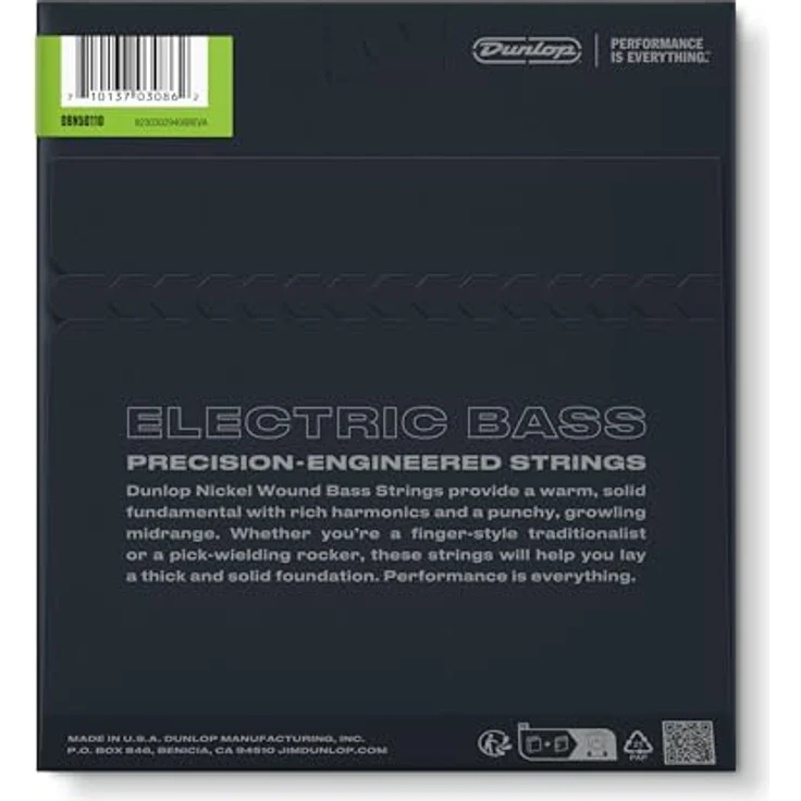 Dunlop Standard Series Nickel Wound E-Bass Saiten 4-Saitig Set, Long Scale (50-110) mit VCI-imprägnierter Verpackung, Made in USA – Bild 7