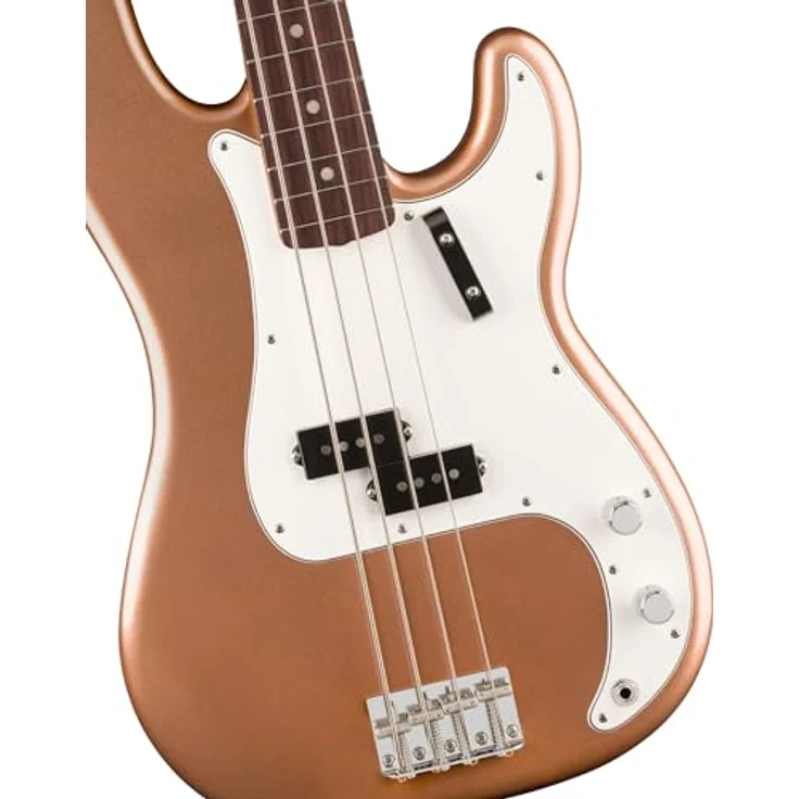 Fender Vintera III L 60s P Bass FMG, P-Style E-Bass aus Erle mit Ahornhals und Palisander-Griffbrett, Firemist Gold – Bild 4