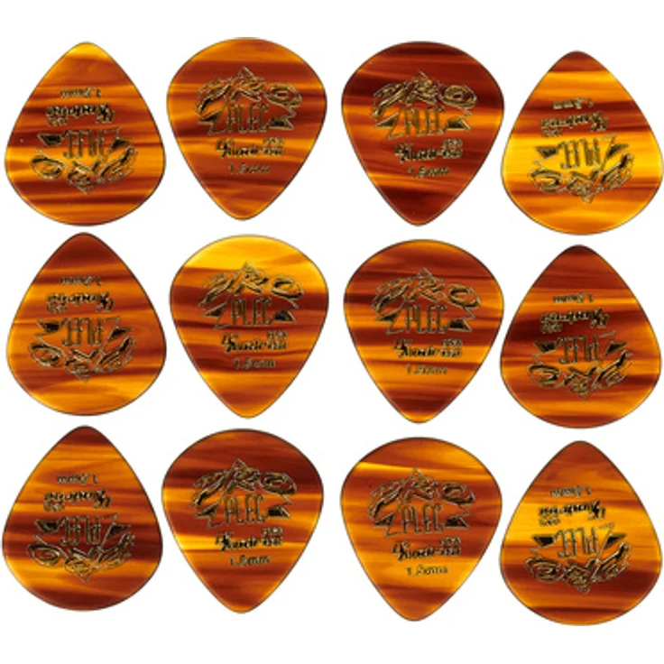 dAndrea Pro Plec-651 Shape, Jazz Plektrum Set aus 12 Stück, Thermoplastik, 1,5 mm Stärke, Shell Finish, hergestellt in den USA – Bild 1