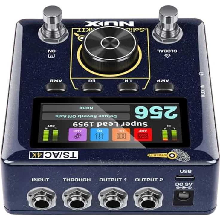 Nux Solid Studio MKII B-Stock, Gitarren-Multieffekte mit Stereo CYBER IR™ Engine, 128 Preset-Speicherplätzen, Aluminium-Druckguss-Gehäuse – Bild 2