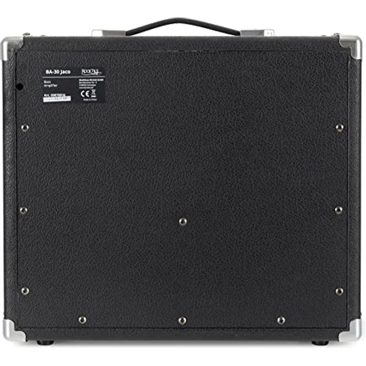 Rocktile BA-30 Jaco Basscombo 30 Watt, Bassverstärker im Combo-Format für aktive und passive Bässe, 10" Lautsprecher, 3-Band Equalizer mit Presence-Regler, schwarz – Bild 4