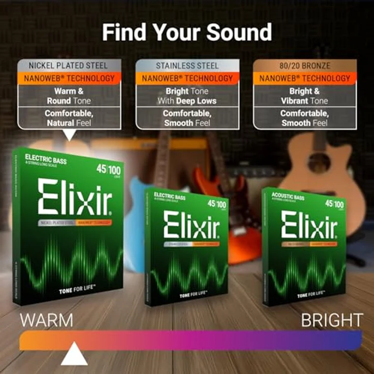 Elixir .130 E-Bass Einzelsaite mit Nanoweb Beschichtung, langlebiger Klang und natürliches Spielgefühl – Bild 4