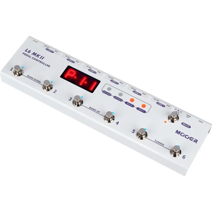 Mooer Pedal Controller L6 MKII, programmierbarer 6-Kanal Loop Switcher mit 36 Presets und integriertem Stimmgerät – Bild 1