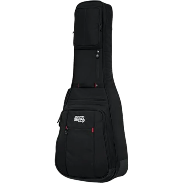 Gator G-PG Classic Guitar, Gitarrentasche der ProGo Ultimate Serie mit 25 mm Polsterung, Schwarz, inkl. Regenhülle und mehreren Taschen – Bild 1