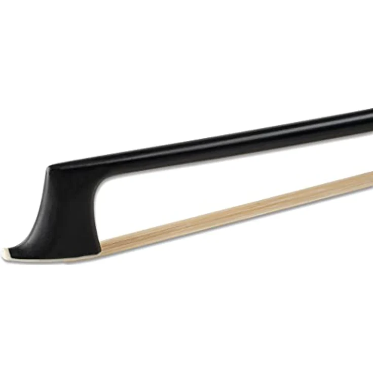 Gewa Carbon Student Violin Bow 1/2, runde Karbonstange mit Neusilber-Bewicklung und Ebenholzfrosch – Bild 3