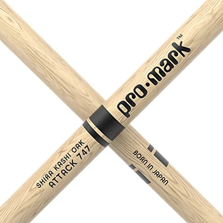 Pro Mark PW747N 747 C. Attack Oak, Drumsticks aus japanischem Eichenholz mit nylonbeschichtetem Kopf, Länge 41,27 cm, Durchmesser 1,40 cm – Bild 5