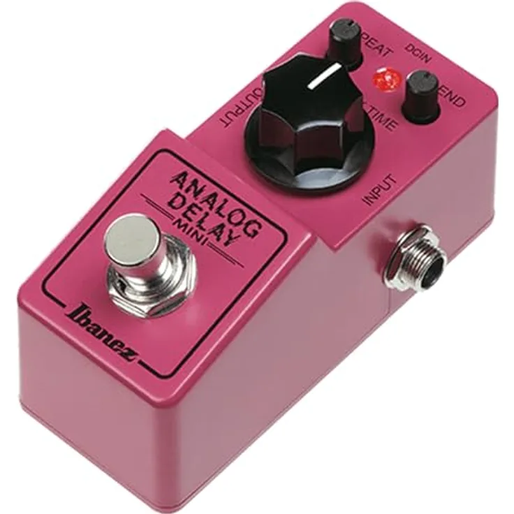 Ibanez ADMini Delay Pedal, analoges Effektgerät mit True Bypass, 20ms - 600ms Delayzeit, kompakte Größe 50.9mm x 92.6mm x 55.1mm, Made in Japan