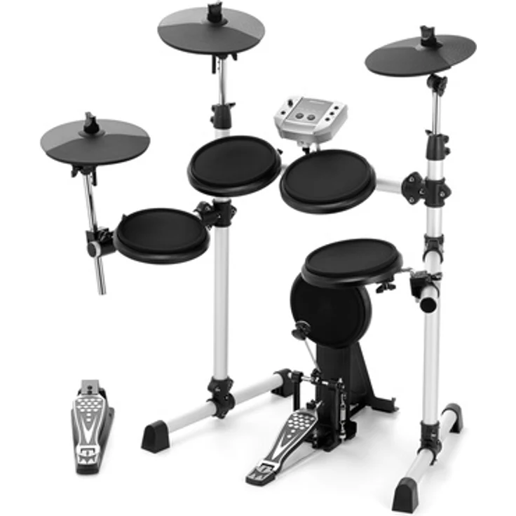 Millenium MPS-150 E-Drum Set, Einsteiger E-Drum mit 108 Sounds, 10 Drumkits, 40 Songs, USB MIDI, inkl. 8" Snare und Tom Pads, Schwarz