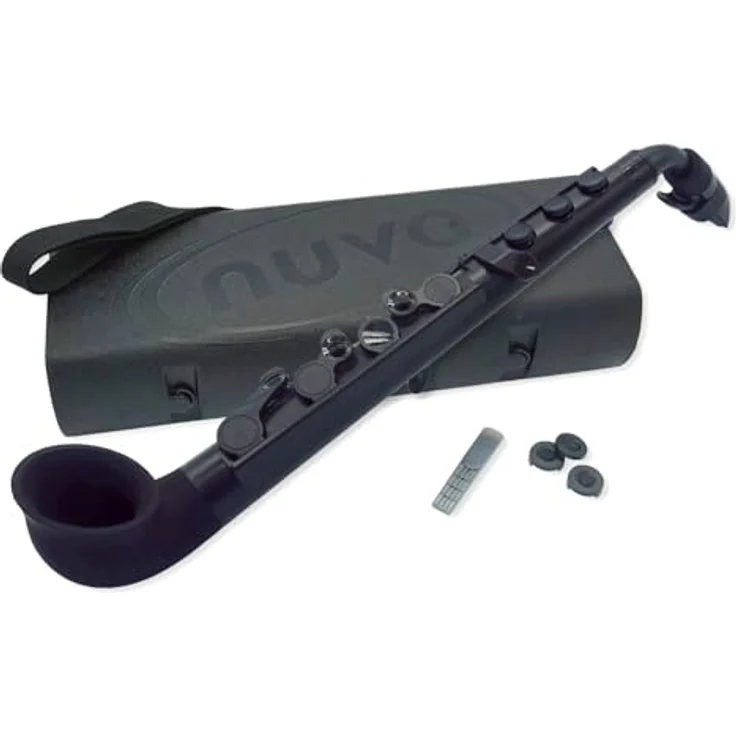 Nuvo jSax 2.0, C-Stimmungs-Saxophon aus leichtem Polymer, Schwarz mit hygienischer Easy-Clean-Funktion – Bild 1