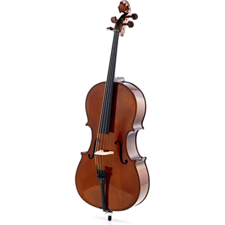 Stentor SR1102 Cello Student I 1/2, Einsteigergarnitur mit Tasche und Bogen, massive Fichtendecke, massiver Ahornkorpus, Griffbrett aus Malas