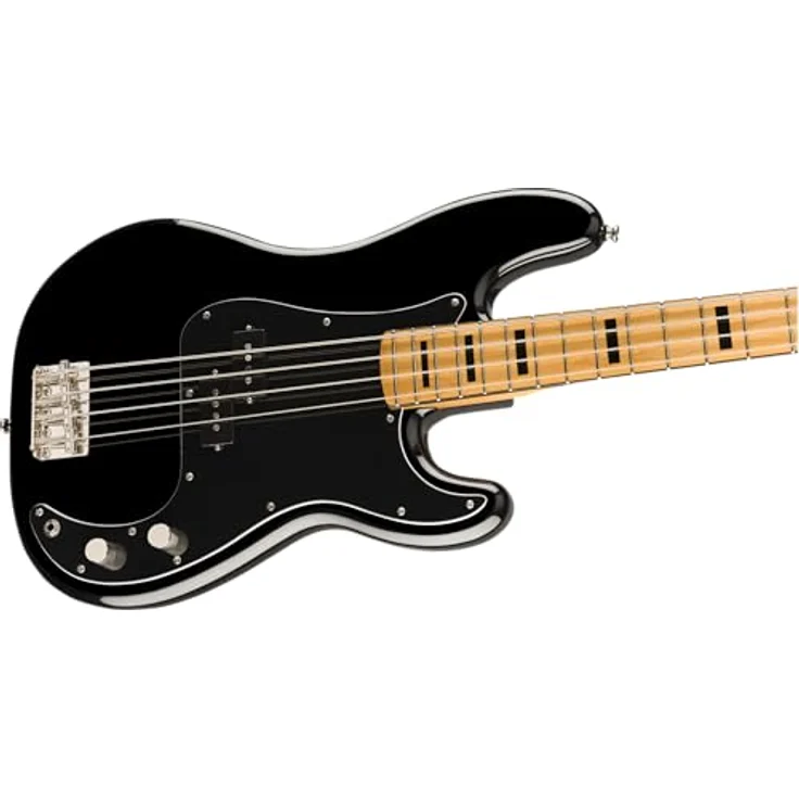 Squier Classic Vibe 70s P Bass MN BK, Precision E-Bass mit Nato-Korpus und Ahornhals, schwarz – Bild 5