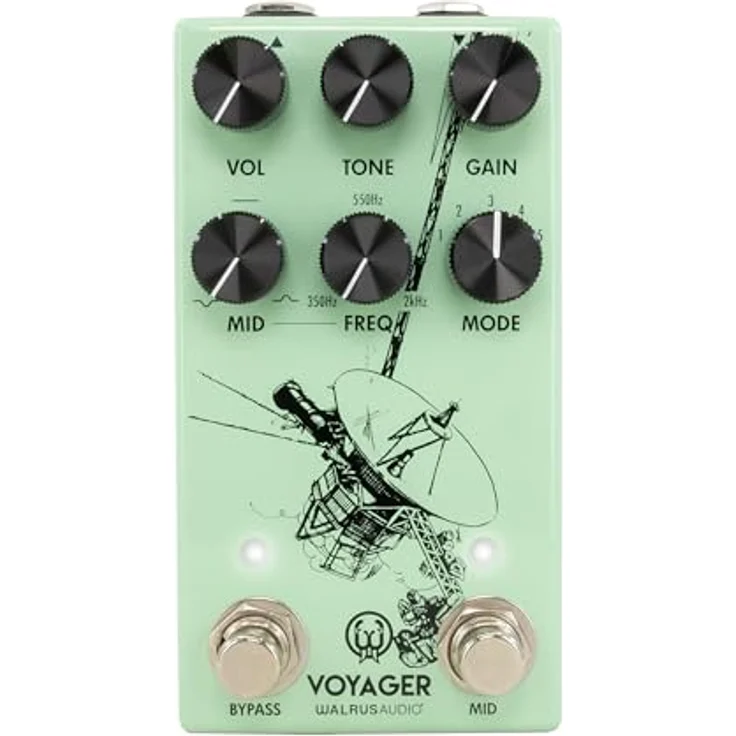 Walrus Audio Voyager Mk2 SFM, Overdrive-Pedal mit parametrischem EQ und 5 wählbaren Modi, Farbe: Seafoam – Bild 1