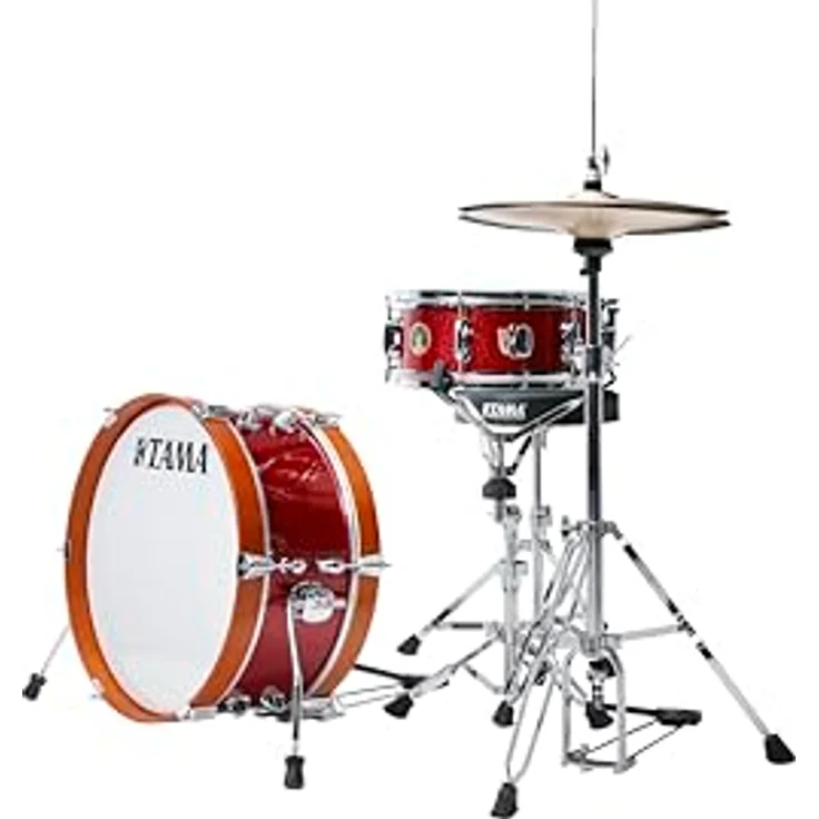 Tama Club Jam Mini Kit -CPM, Kompakter Kesselsatz mit 18"x7" Bass Drum und 12"x5" Snare, Farbe: Candy Apple Mist – Bild 5