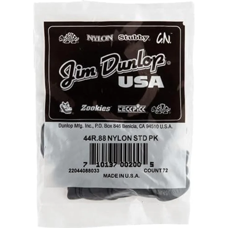 Dunlop Nylon Standard Plektren 0,88 mm, Set mit 72 Stück – Bild 3