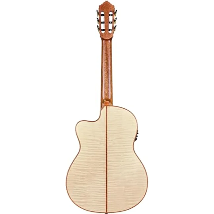 Ortega Bridesuitece, Konzertgitarre mit Cutaway, Tonabnehmer, 4/4 Größe, Natur Hochglanz, inkl. Gig Bag – Bild 4