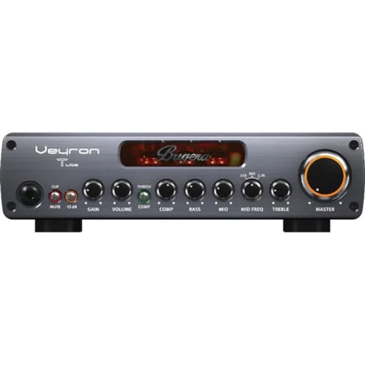 Bugera BV1001T Veyron Bass Head, Hybrid-Toppteil mit 2000 Watt, Röhrenvorstufe, Optical Compressor, 3-Band EQ, FX Loop, AUX und Kopfhörer Ausgang – Bild 4