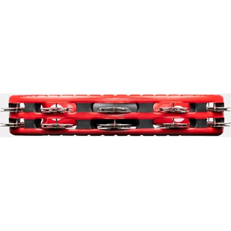 Meinl TMT2R Drummer Tambourine, montierbare Version mit ABS-Kunststoff Rahmen und 14 Paar Stahlschellen, rot – Bild 10