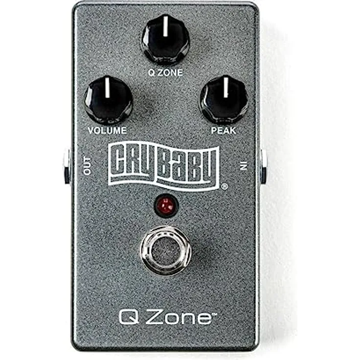 Dunlop Cry Baby Q Zone (QZ1) Wah, Fixed Wah Effektpedal mit True Bypass und Reglern für Volume, Q Zone und Peak