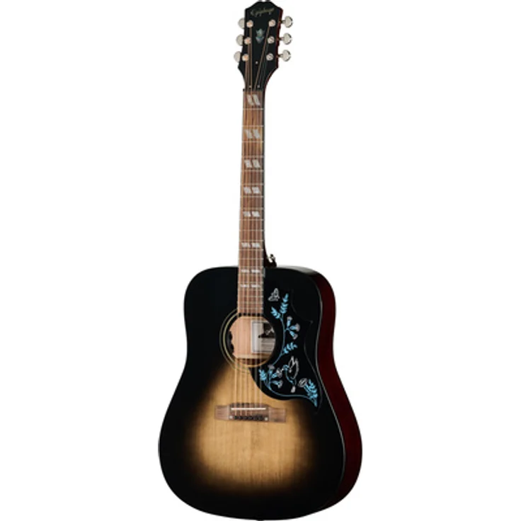 Epiphone Eric Church Hummingbird DCB, Westerngitarre mit Fichtendecke und Fishman Tonabnehmer, Dark Cobra Burst