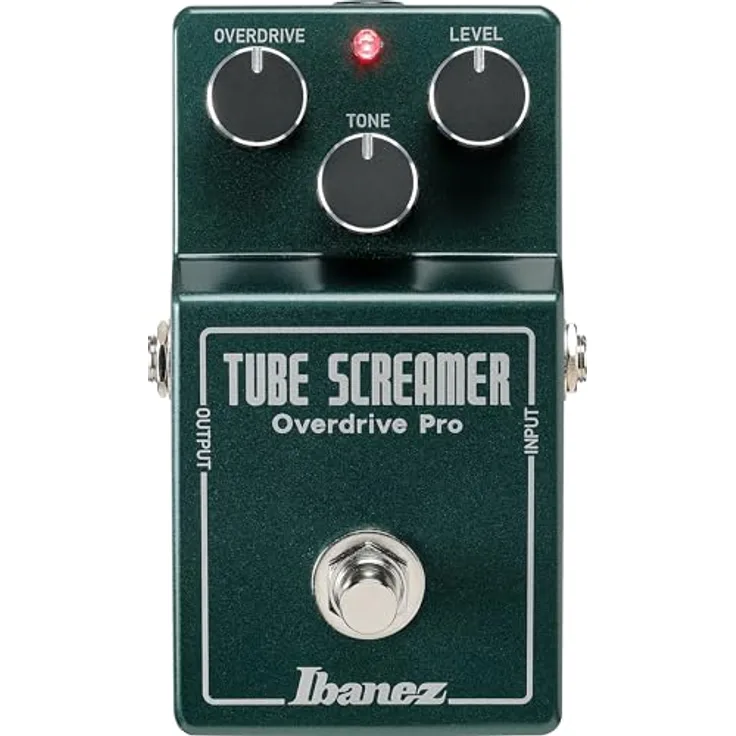 Ibanez TS808 HW V2, Handverdrahtetes Overdrive-Pedal mit Boost-Funktion und MOGAMI OFC Kabeln, Japan